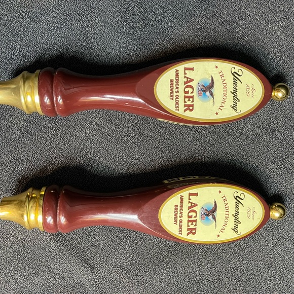 Yuengling Lager Tap Handles - Red and Gold - Picture 2 of 3